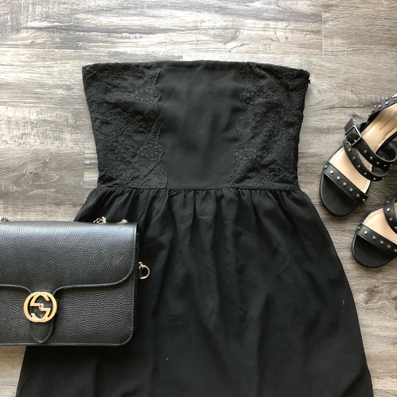 Francesca’s Lace Strapless Dress G - Picture 3 of 5